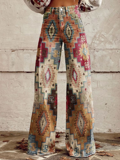 Amparo® | Pantalones Retro Chevron