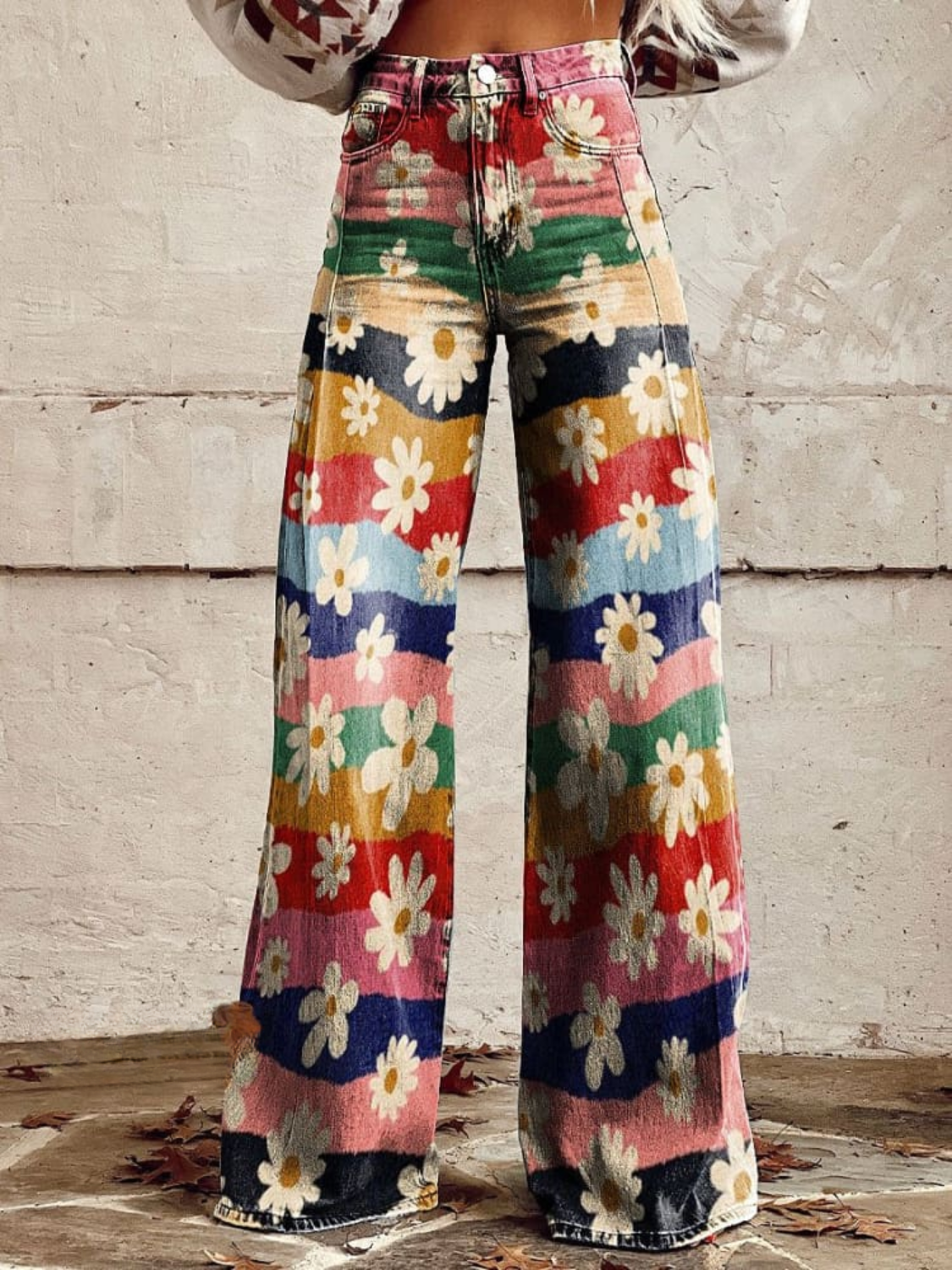 Braulia® | Pantalones Retro de Flores