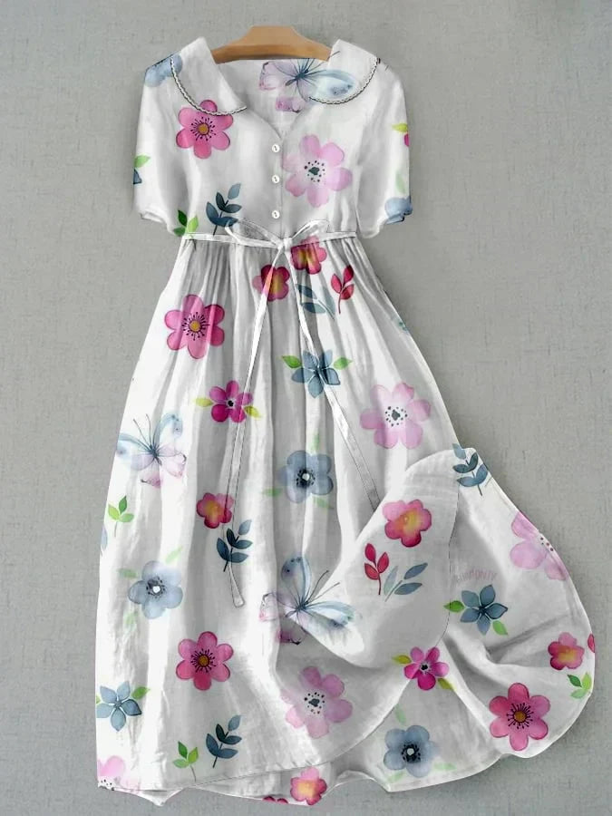 Benita® | Vestido Floral de Moda con Cintas en la Cintura