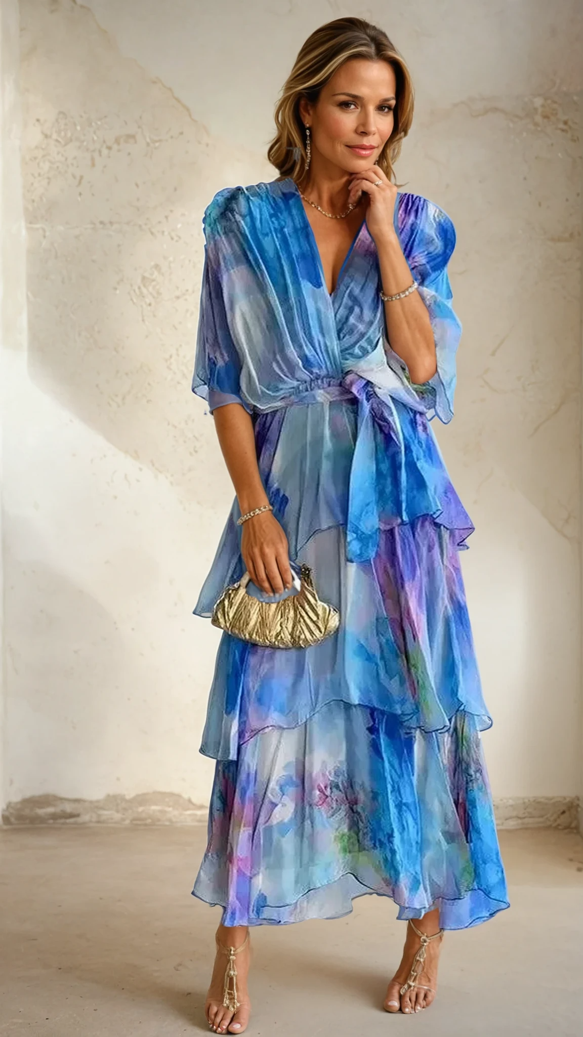 Cayetana® | Vestido Floral en Capas