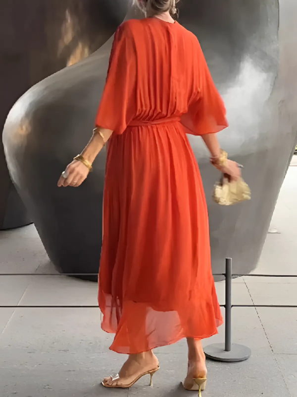 Marisol® | Vestido Midi Envoltura Atemporal