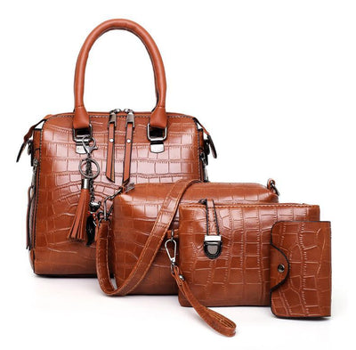Valentina® | JUEGO DE BOLSOS DE CUERO DE 4 PIEZAS