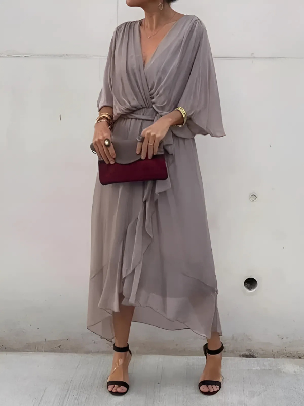Marisol® | Vestido Midi Envoltura Atemporal