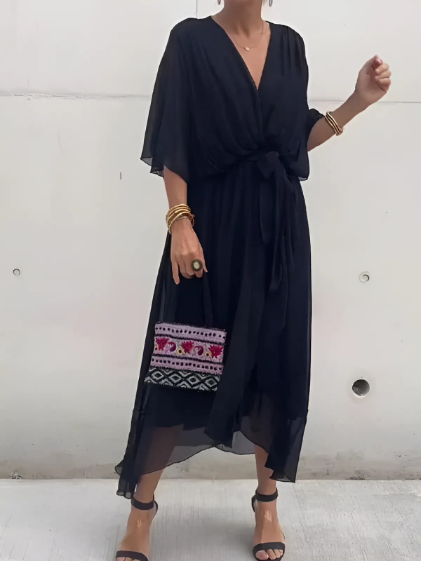 Marisol® | Vestido Midi Envoltura Atemporal