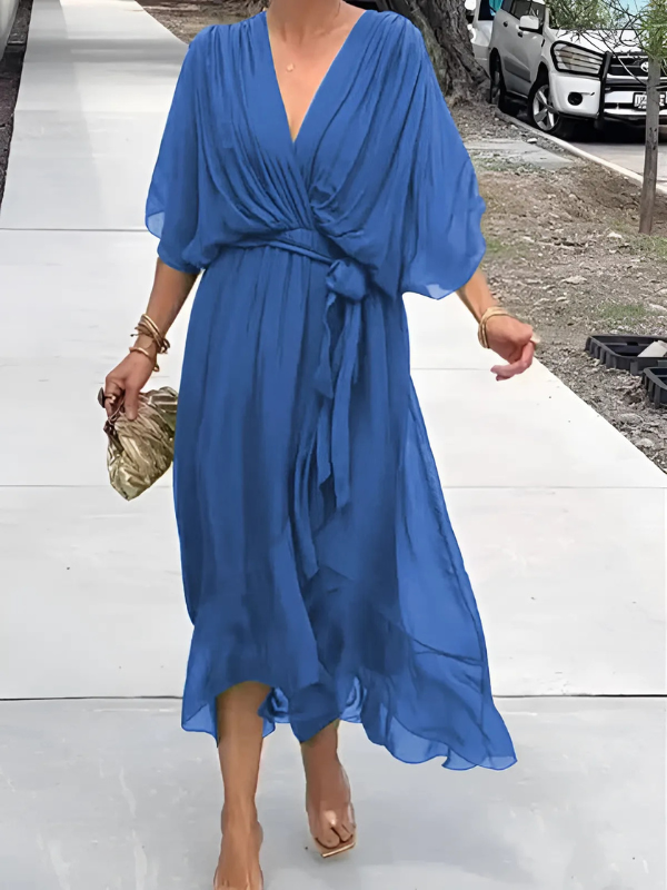 Marisol® | Vestido Midi Envoltura Atemporal