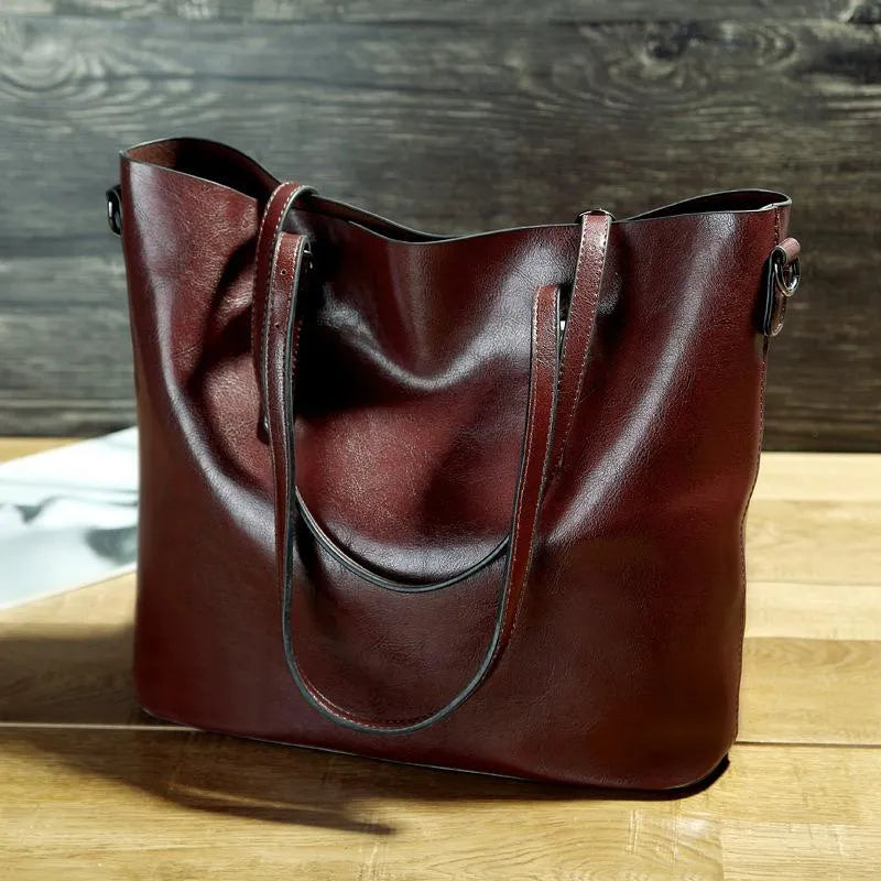 Estrella® | Bolso de hombro de piel vintage