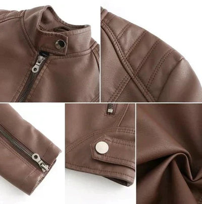 Savannah - Chaqueta de cuero con estilo