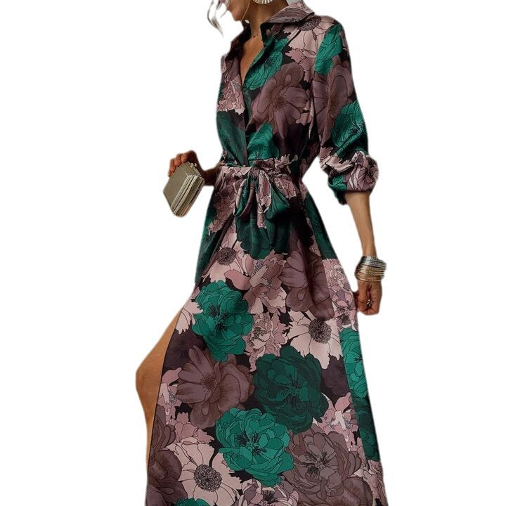 Ciriaca® | Vestido V-neck Floral Elegance