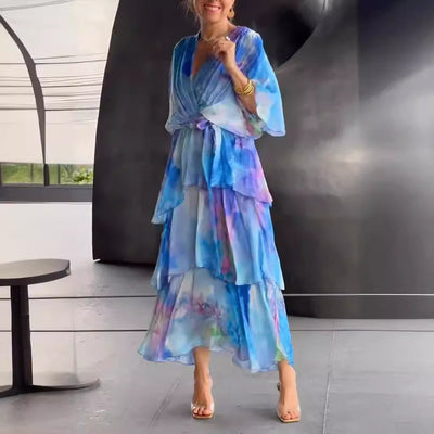 Cayetana® | Vestido Floral en Capas