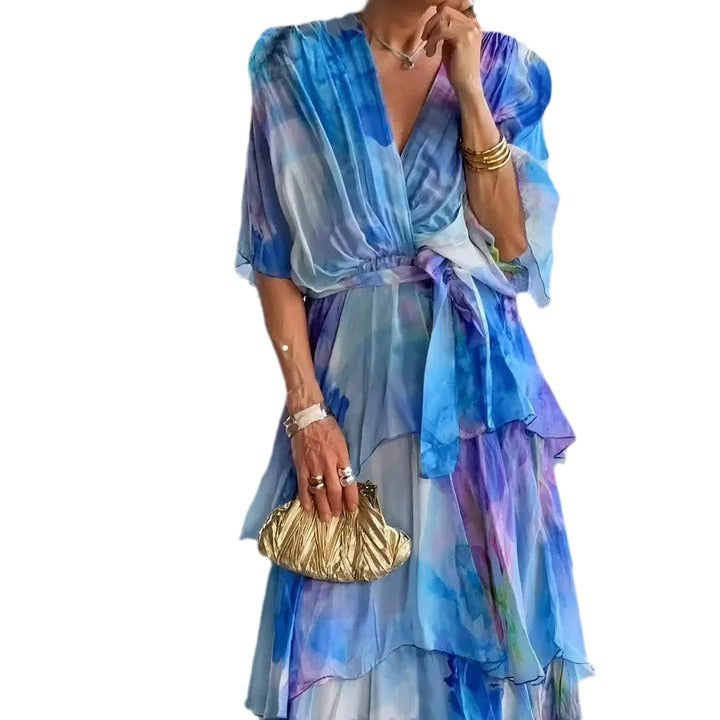 Cayetana® | Vestido Floral en Capas