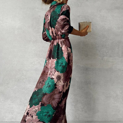 Ciriaca® | Vestido V-neck Floral Elegance