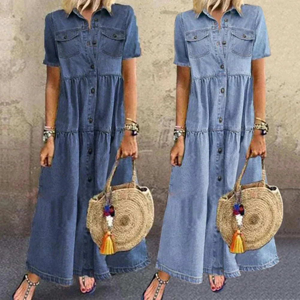 Soledad® | Vestido de Denim Suave