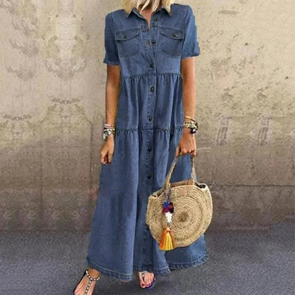 Soledad® | Vestido de Denim Suave