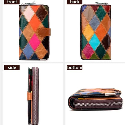 Elisee® | cartera de mujer de piel vintage