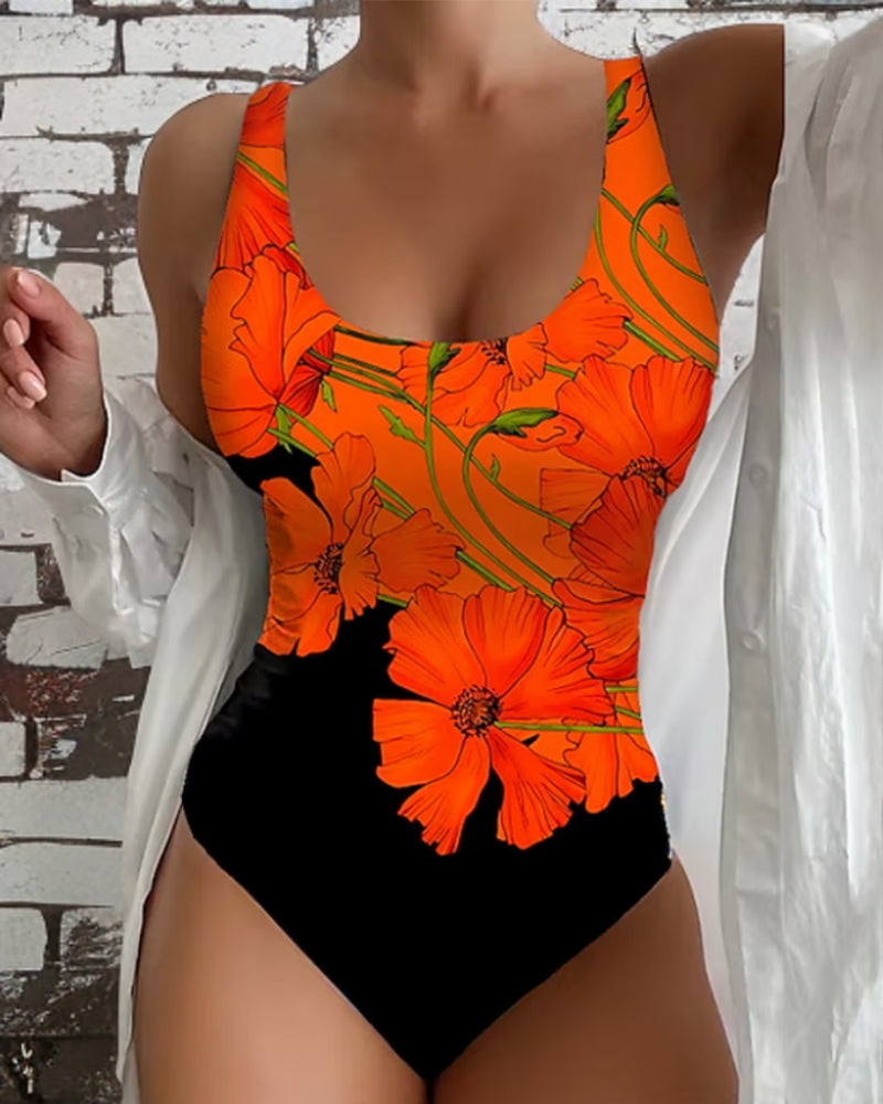 Kirsten® | Traje de baño elegante de una pieza con estampado de flores