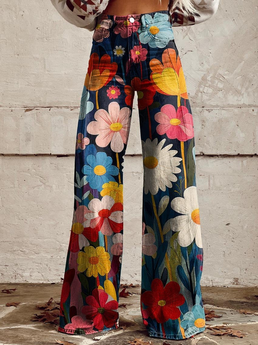 Maravilla® |  Pantalones de Flores Alegres