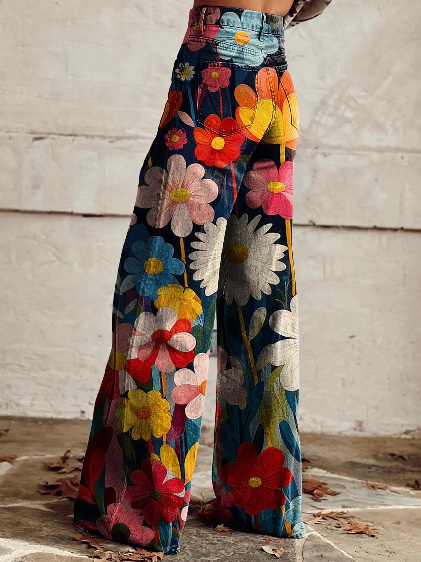 Maravilla® |  Pantalones de Flores Alegres