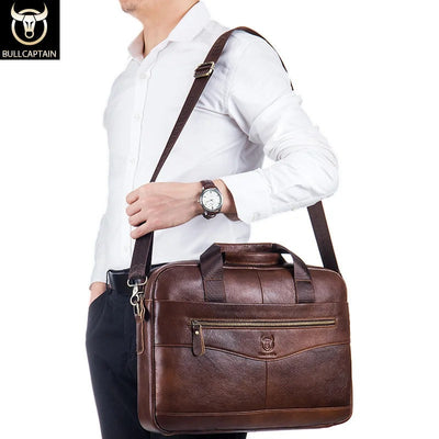 CAPTAIN | Bolsa de hombro de cuero para trabajo