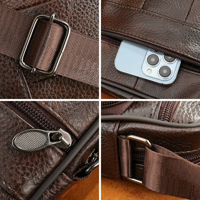 FRANCO | bandolera de piel para hombre cómoda