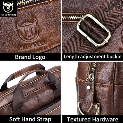 CAPTAIN | Bolsa de hombro de cuero para trabajo