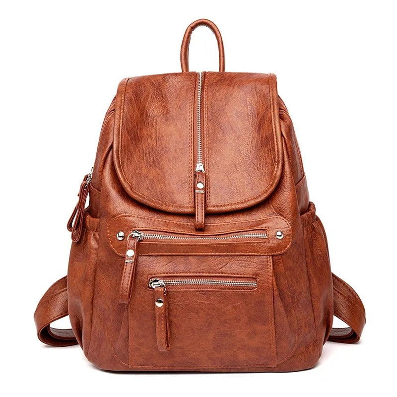 Alisia | Mochila de piel cómoda y ligera